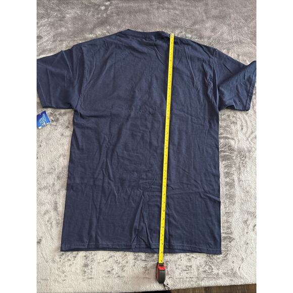 #1 Dad Awesome Dad Like Normal Dad But Cooler T-Shirt Blue Size Medium NWT - Picture 8 of 8